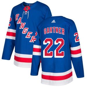 Herren New York Rangers Eishockey Trikot Mike Gartner #22 Authentic Königsblau Heim